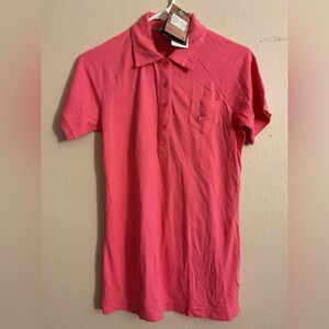 Nike Sportswear NWT Pink Short Sleeve Collared‎ Top size Medium